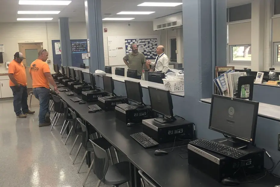 Interior remodel in West Middle School project completed by Kilowatt Electric in Rapid City, SD.
