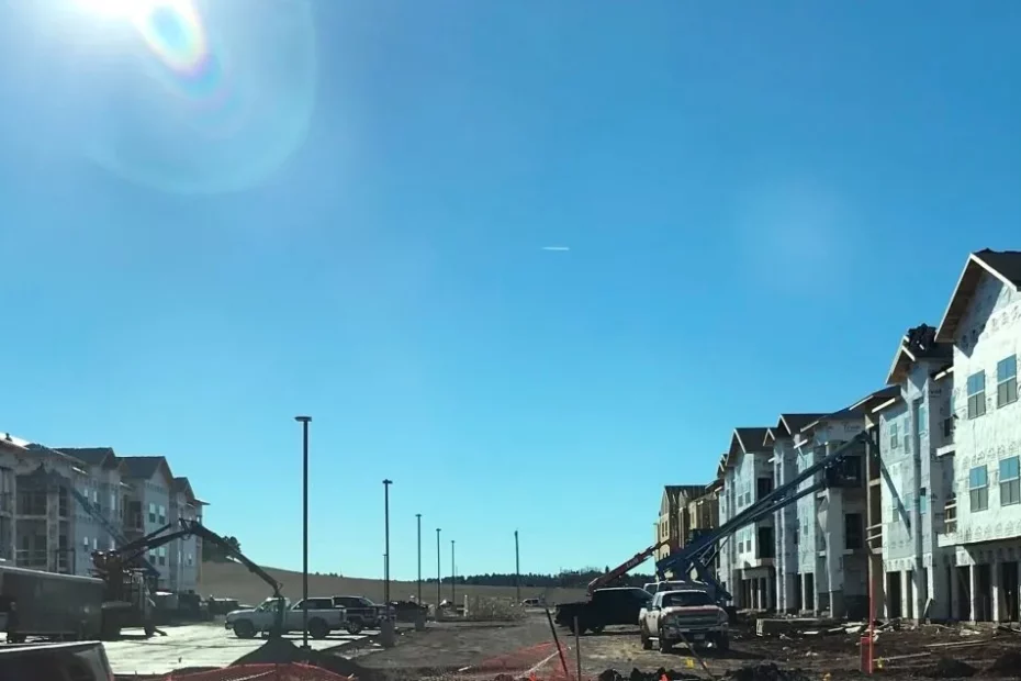 Outside of The Meadows Apartments in Rapid City, SD