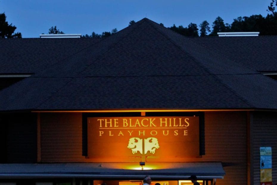 Exterior lighting of The Black Hills Playhouse