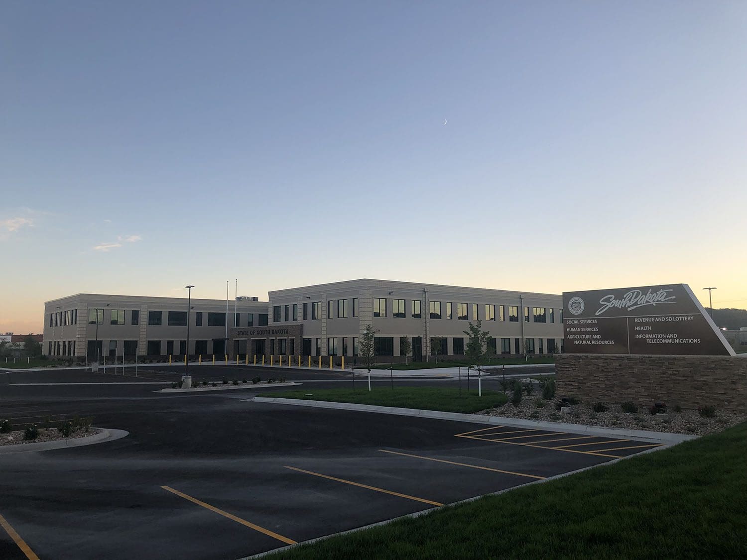 Exterior of South Dakota’s Department of Revenue Office in Rapid City, SD.