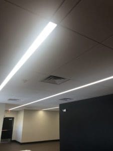 Interior LED lighting installation in veterinary clinic in Rapid City, SD