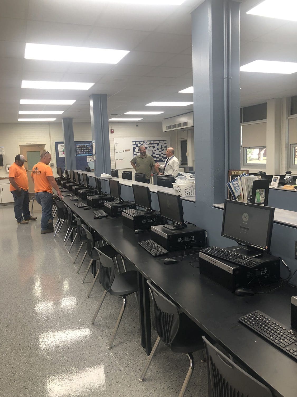 Interior remodel in West Middle School project completed by Kilowatt Electric in Rapid City, SD.